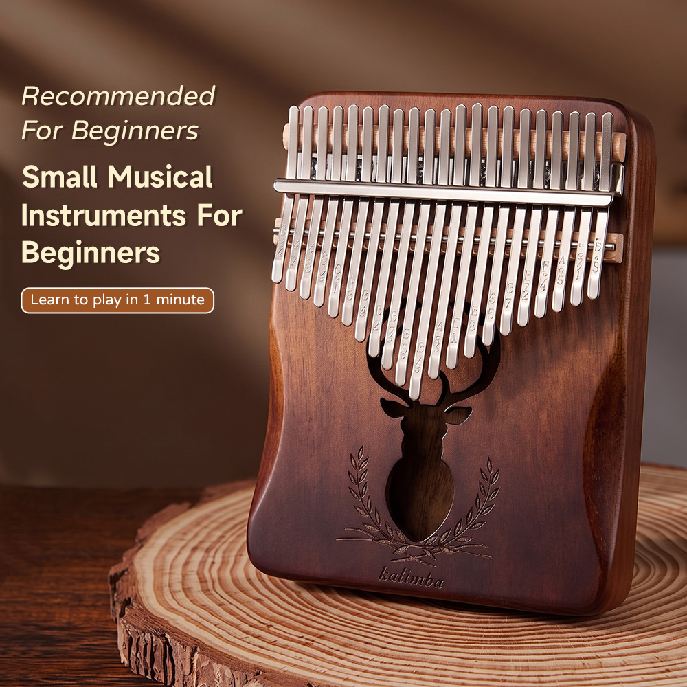 Kalimba Thumb Piano - Kalimba de Mogno de 21 Teclas,