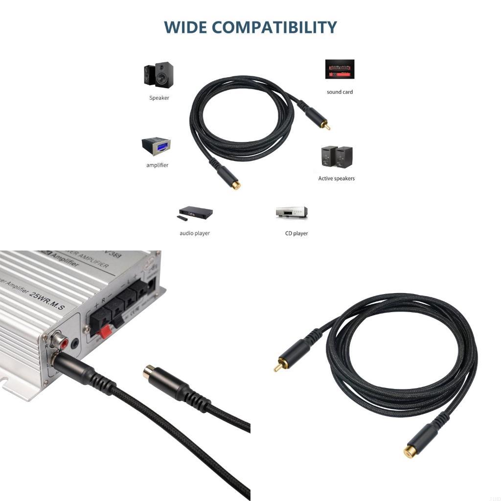 Enhance Audio Music Quality - extensão música J1HD para subwoofer, macho