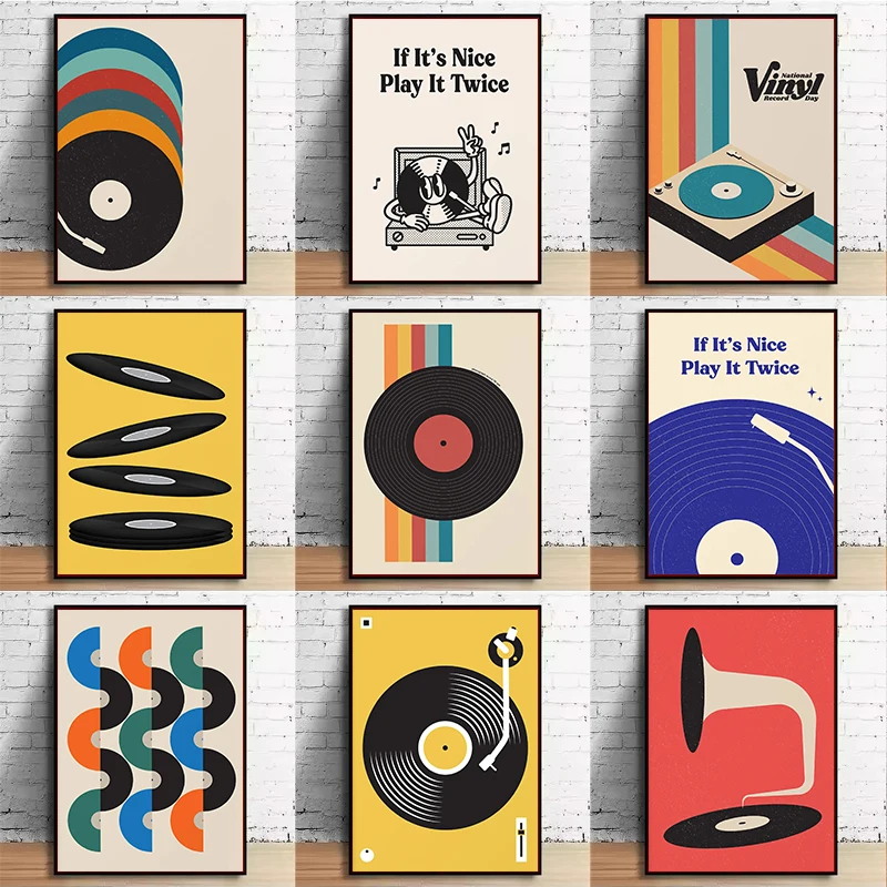 Audio Music Live - Impressão de arte de parede em