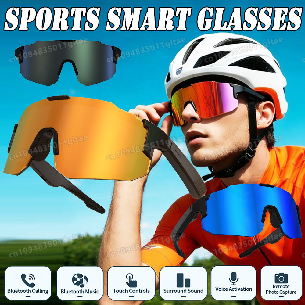 Audio Music Videos - Óculos Inteligentes para Ciclismo com Câmera,