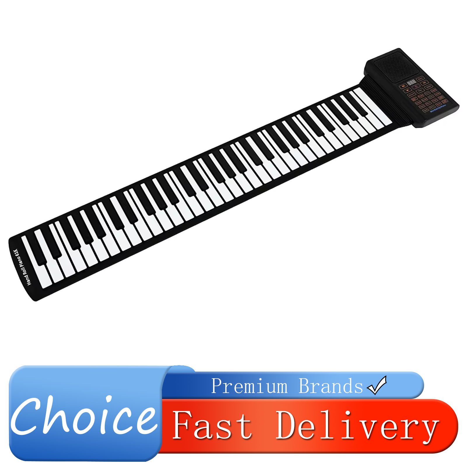 Keyboard Piano 61 Key - Piano portátil de silicone com 61
