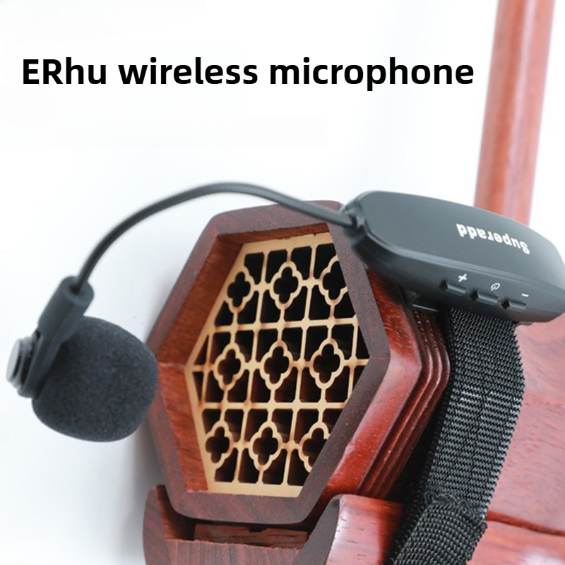 Audio Music Instrumental - Portátil erhu microfone sem fio recarregável