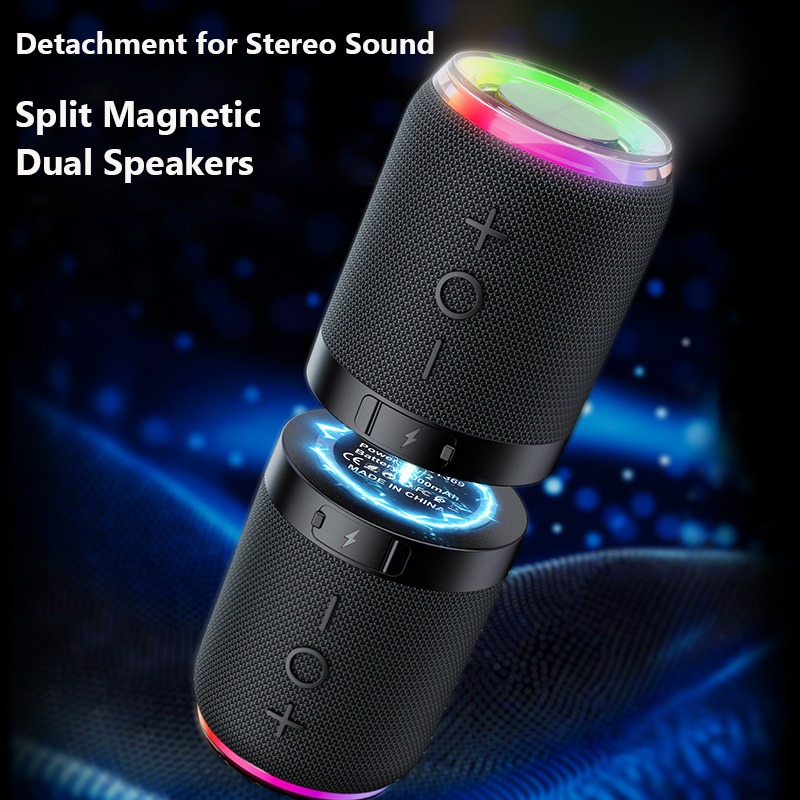 Audio Music Spotify - Alto-falante Bluetooth magnético 2 em 1