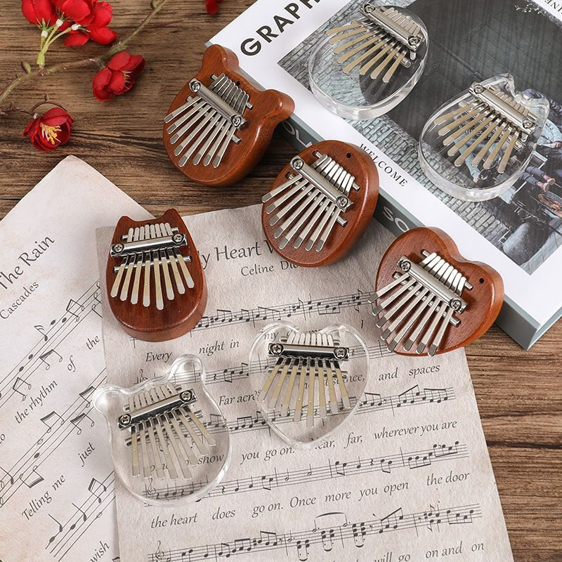 Kalimba Thumb Piano - 5*7cm 8key kalimba polegar piano presentes