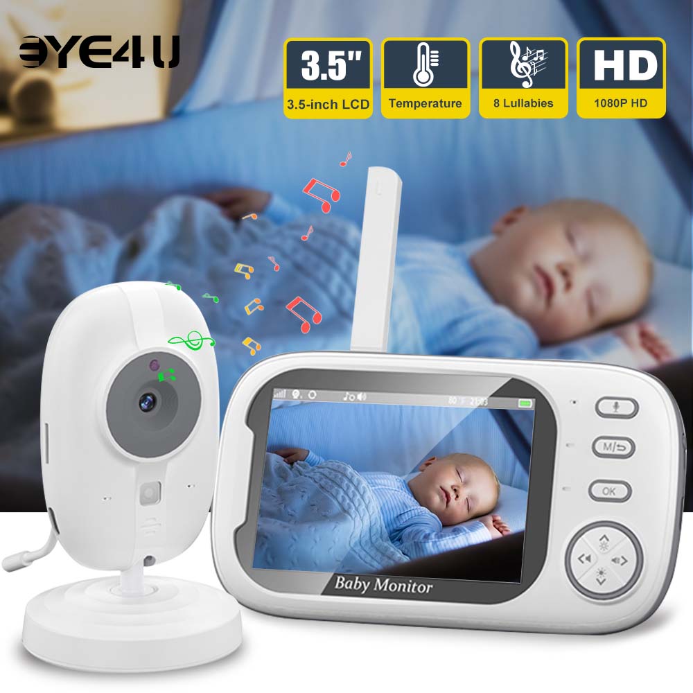 Audio Music Videos - 3.5'' Video Baby Monitor, Áudio Bidirecional,