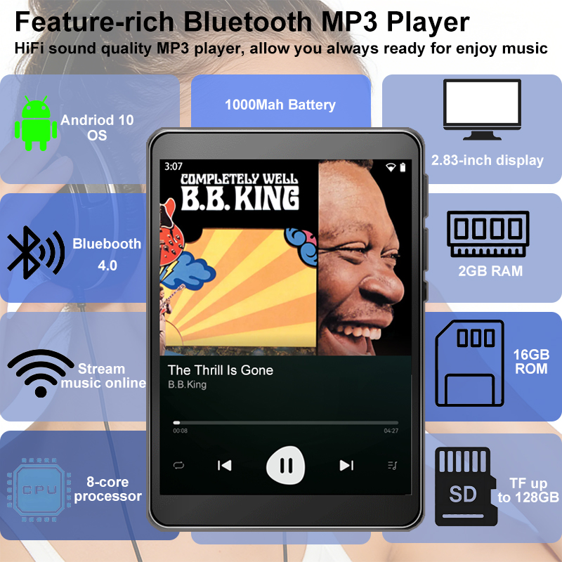 Audio Music Download Mp3 - Reprodutor de MP3 WiFi Android 10