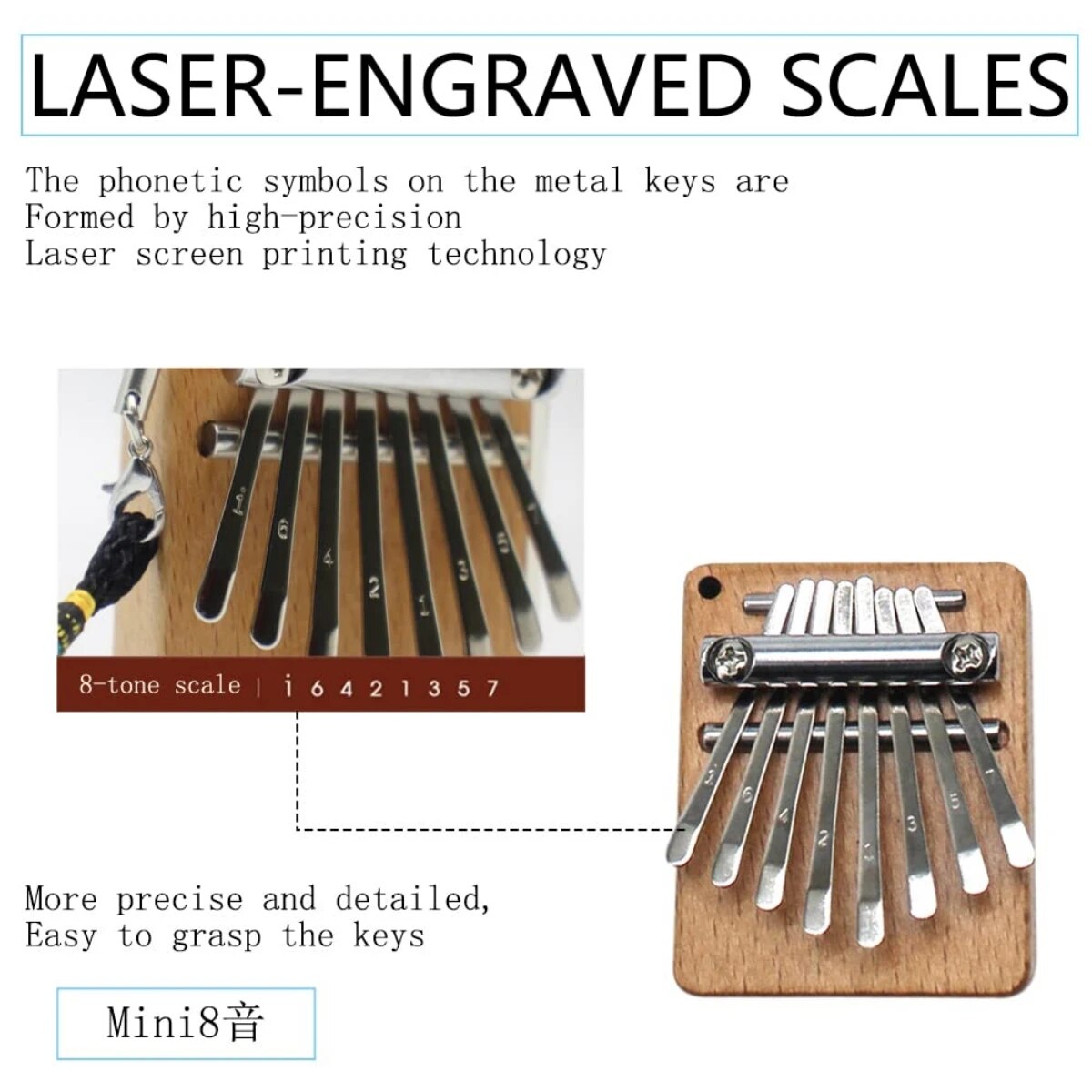 Miwayer-Mini Kalimba 8 Teclas  - Kalimba Thumb Piano avaliação e preço