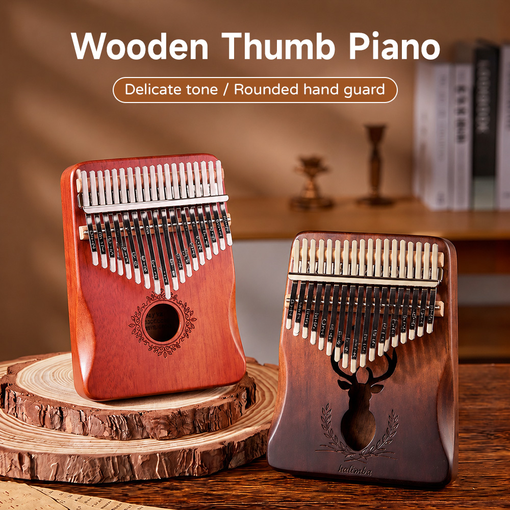 Kalimba de Mogno de 21 Teclas, - Kalimba Thumb Piano avaliação e preço
