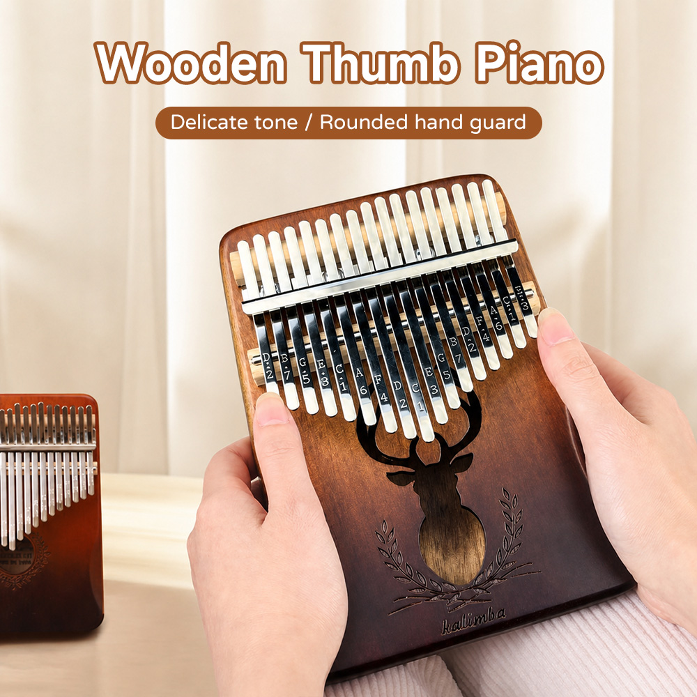 Kalimba de Mogno de 21 Teclas, - Kalimba Thumb Piano avaliação e preço