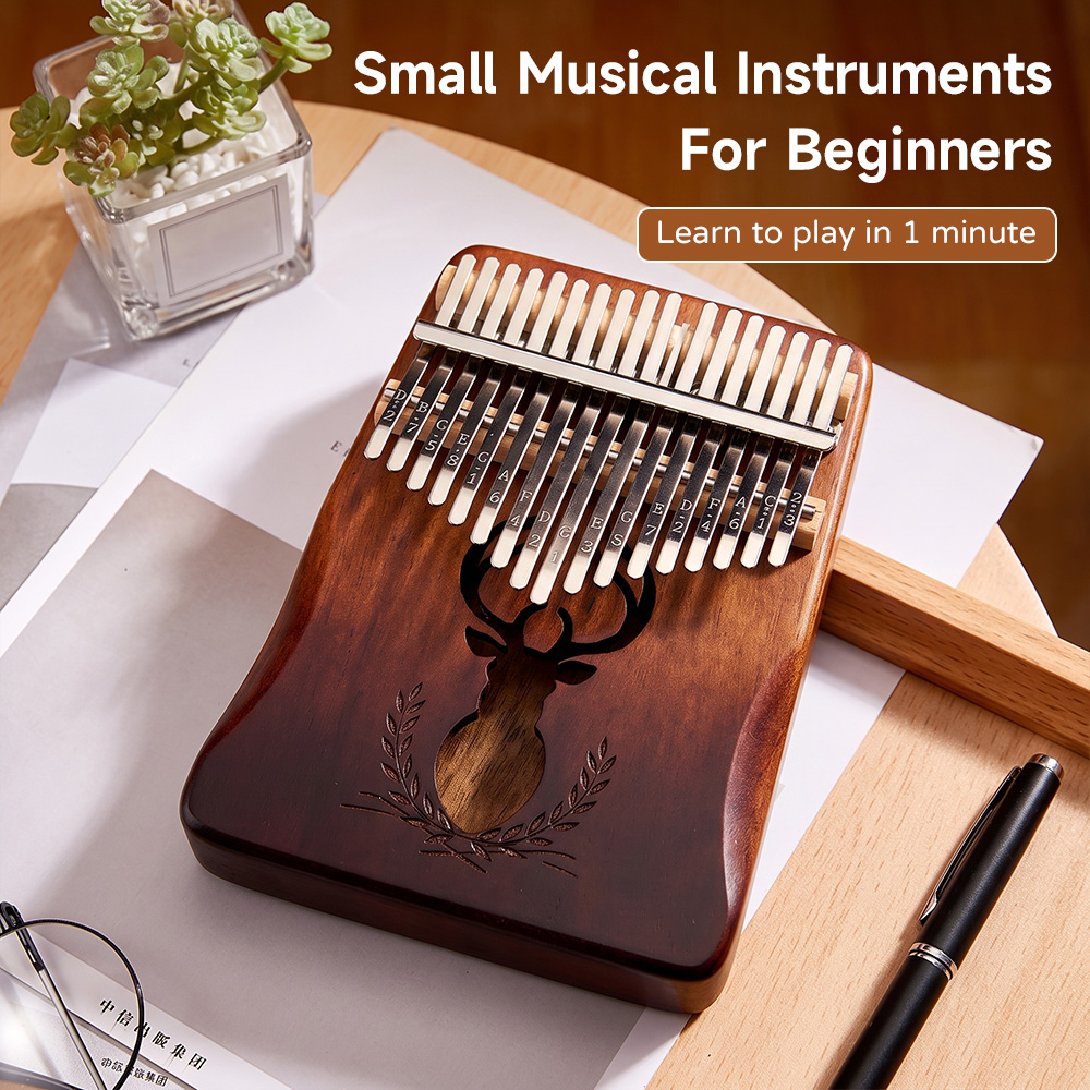 Kalimba de Mogno de 21 Teclas, - Kalimba Thumb Piano avaliação e preço