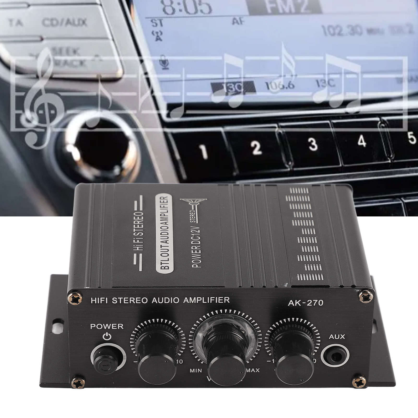 Amplificador estéreo para moto - Portable Amplifier Mini avaliação e preço