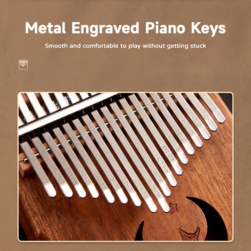 Kalimba de Mogno com 21 Teclas - Kalimba Thumb Piano avaliação e preço