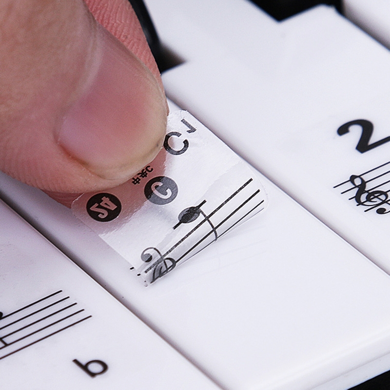 Adesivos transparentes removív - Keyboard Piano 61 Key avaliação e preço