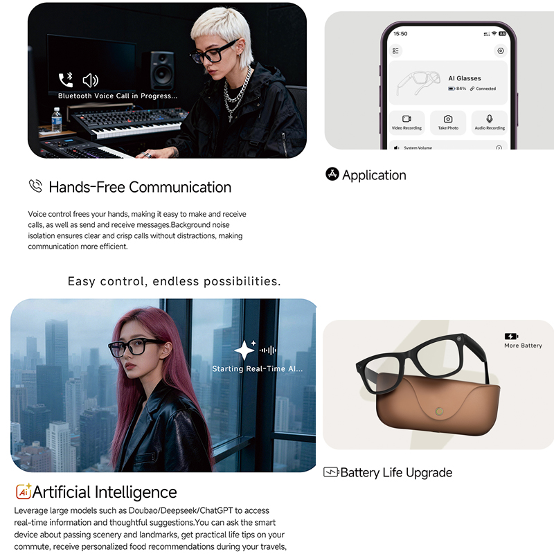 Óculos Inteligentes AI 2026 co - Audio Music Videos avaliação e preço