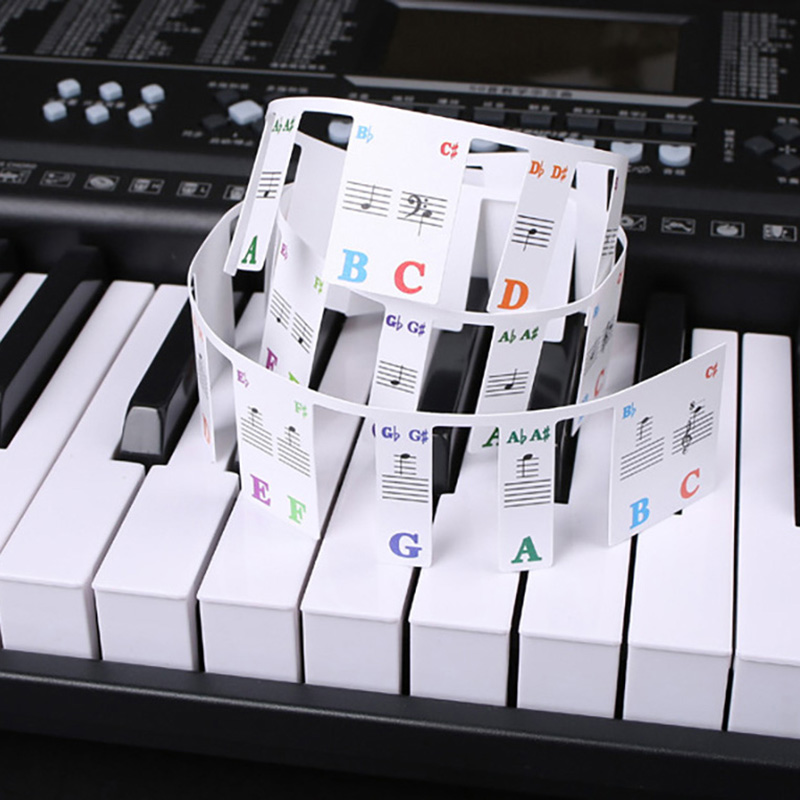 Adesivos de teclado de piano 8 - Keyboard Piano 61 Key avaliação e preço