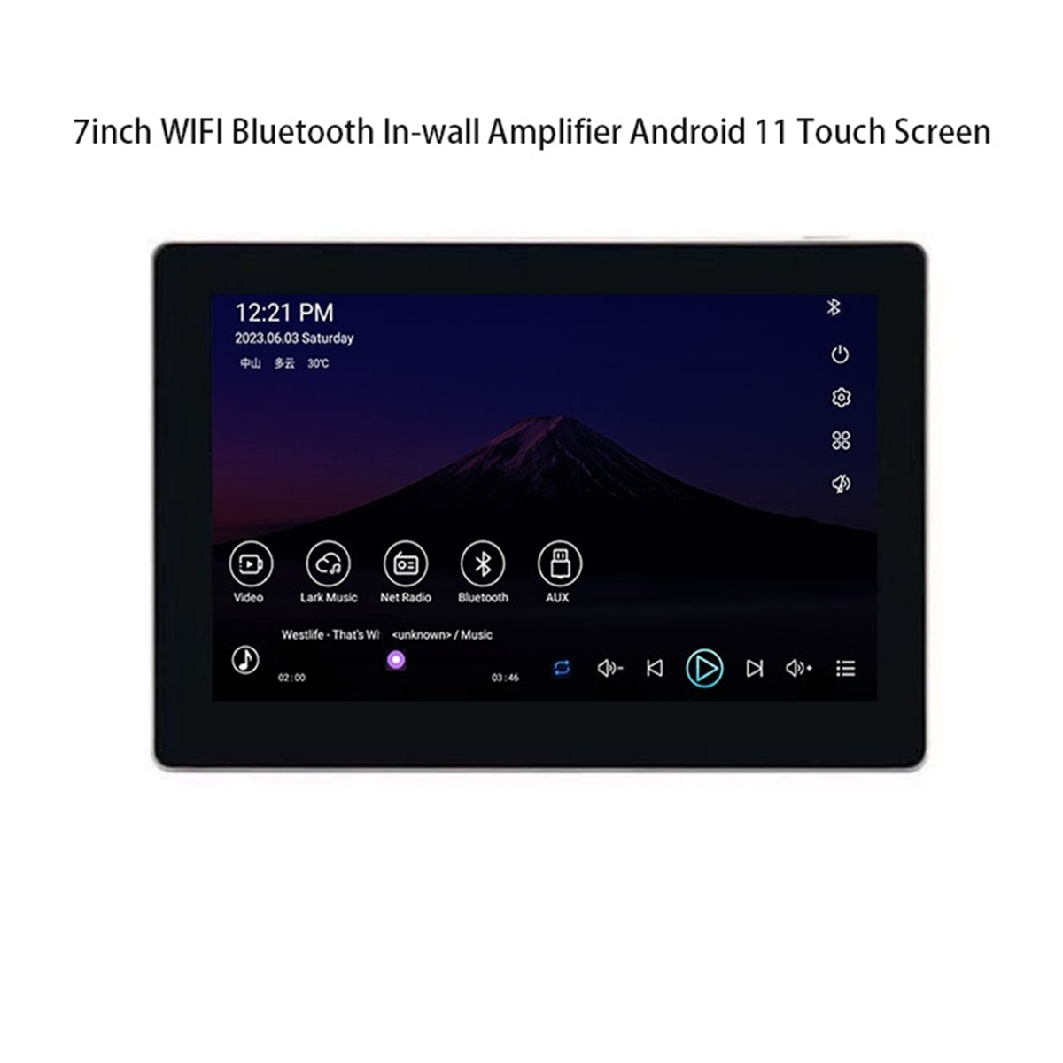 7 Polegada android 11 casa int - Audio Music Google avaliação e preço