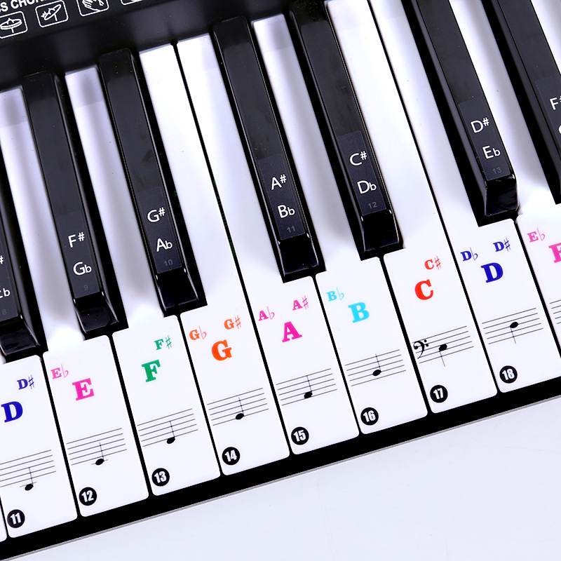 Adesivos Transparentes para Te - Keyboard Piano 61 Key avaliação e preço