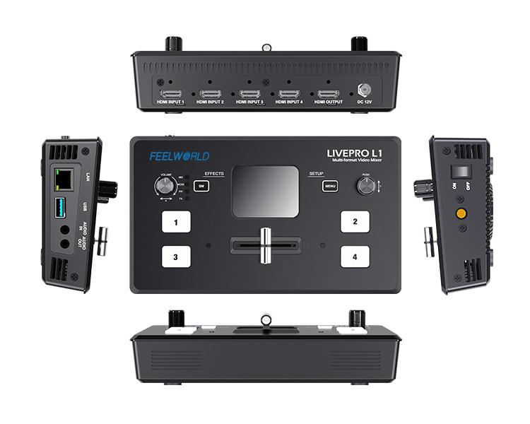 FEELWORLD LIVEPRO L1 4 entrada - Audio Music Live avaliação e preço