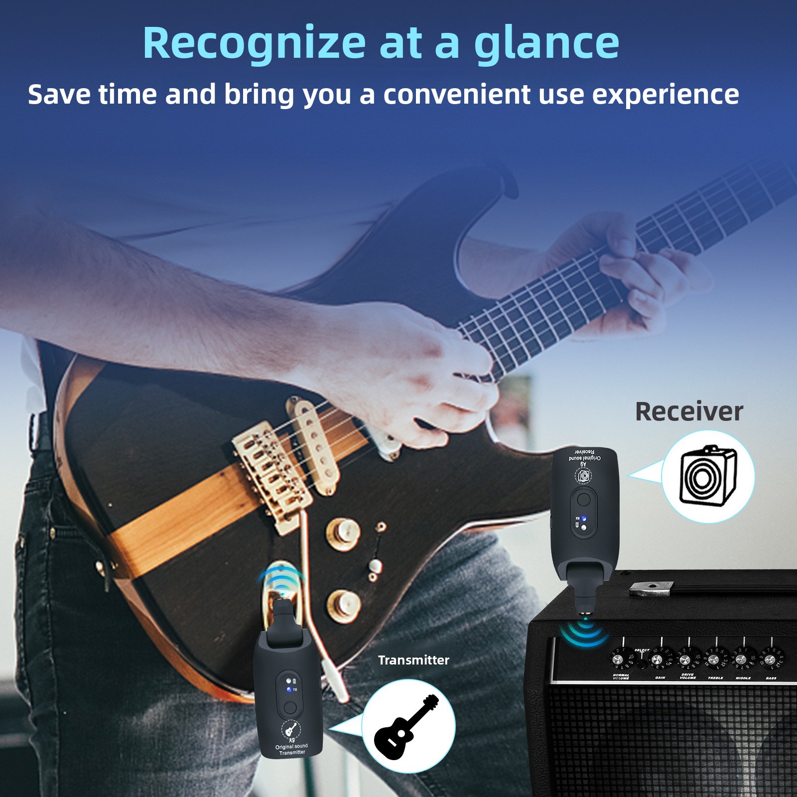 Transceptor de Guitarra Elétri - Audio Music Instrumental avaliação e preço