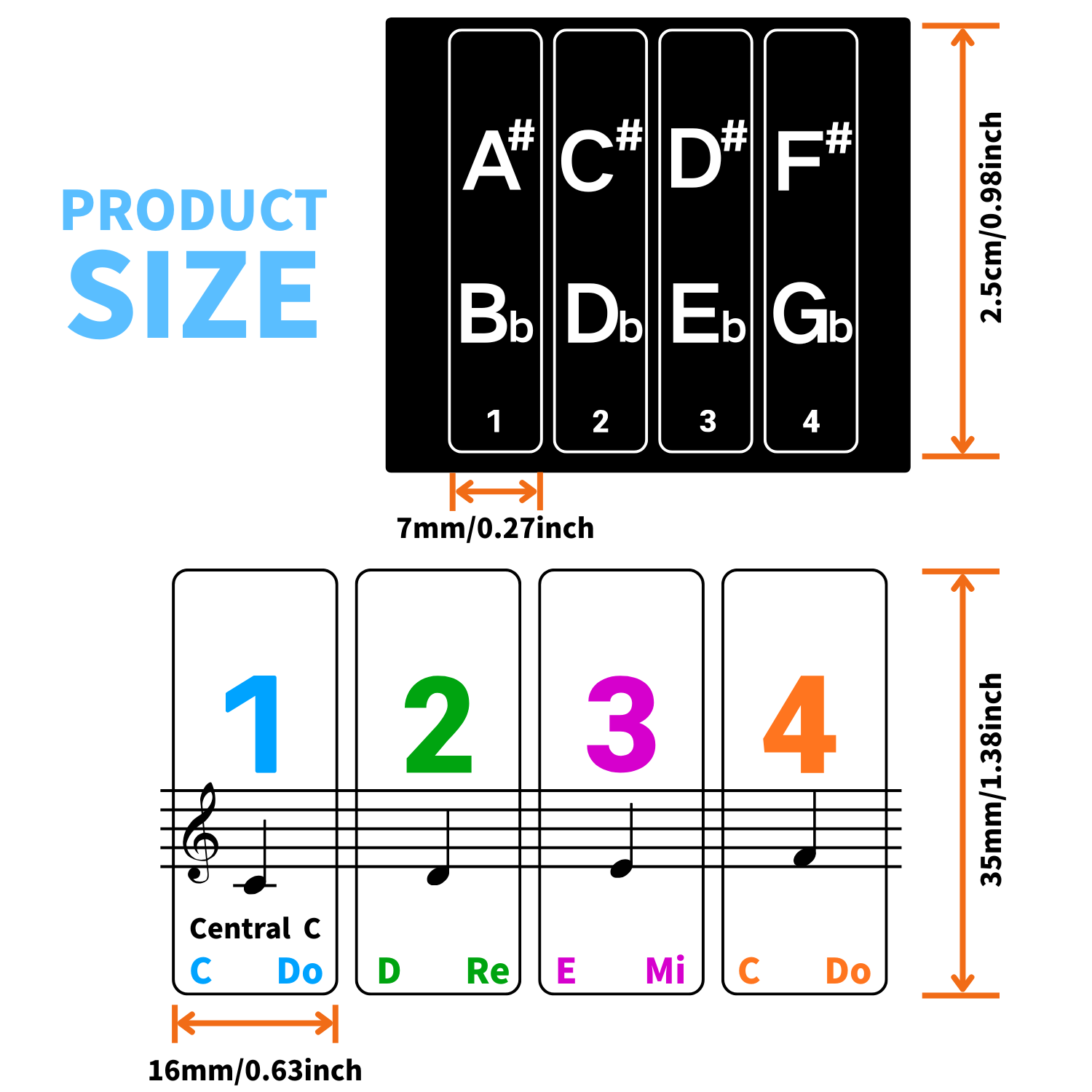 Adesivos para teclado de piano - Keyboard Piano 61 Key avaliação e preço
