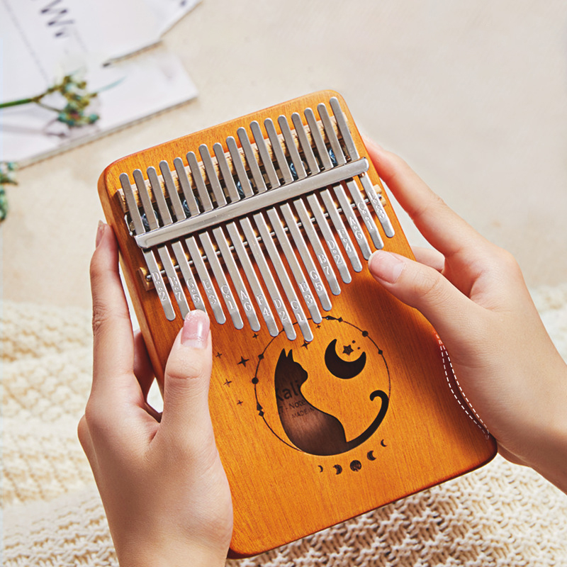 17 teclas kalimba cor gradient - Kalimba Thumb Piano avaliação e preço