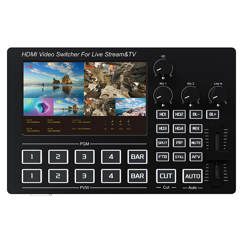 Misturador de Vídeo HDMI 1080P - Audio Music Live avaliação e preço