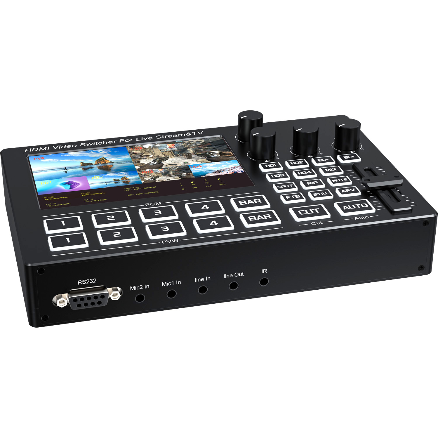 Misturador de Vídeo HDMI 1080P - Audio Music Live avaliação e preço
