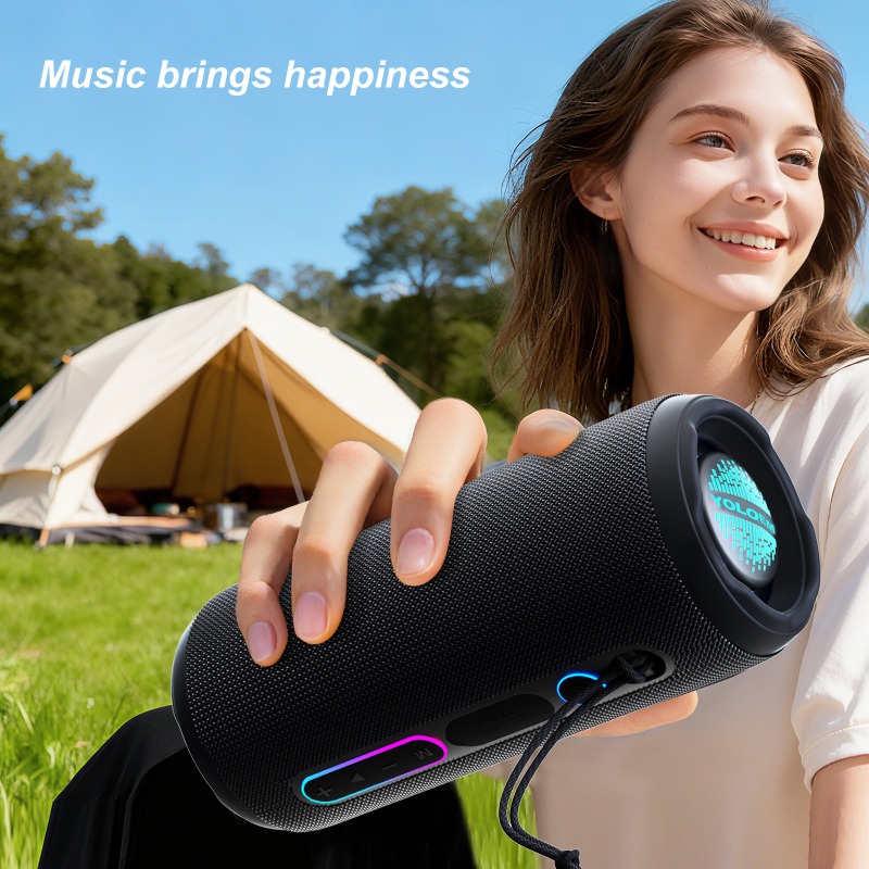 Alto-falante bluetooth à prova - Audio Music Spotify avaliação e preço