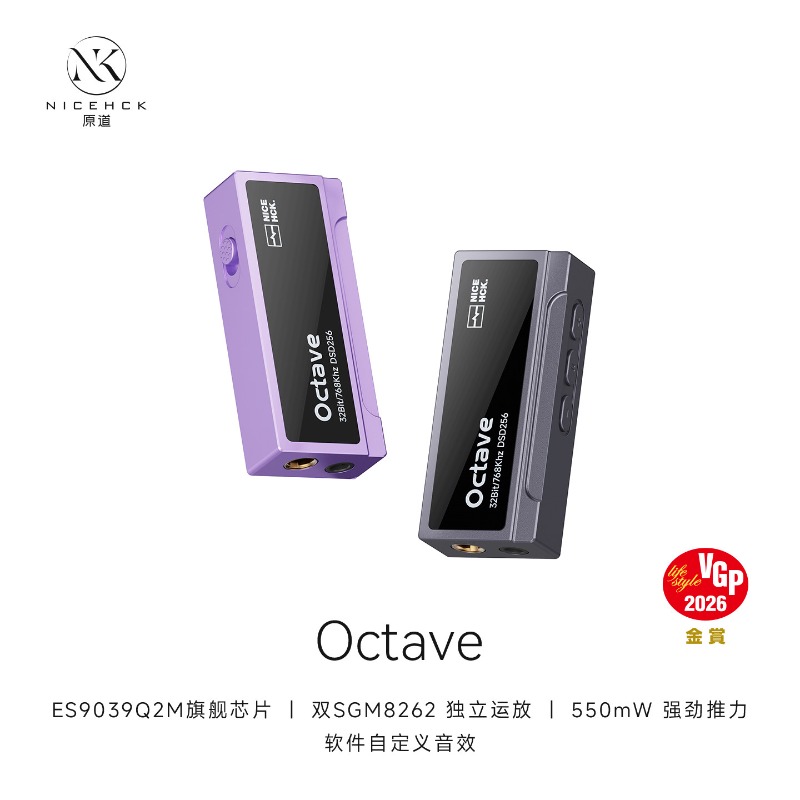 NICEHCK Octave DAC Portátil co - Audio Music Grading avaliação e preço