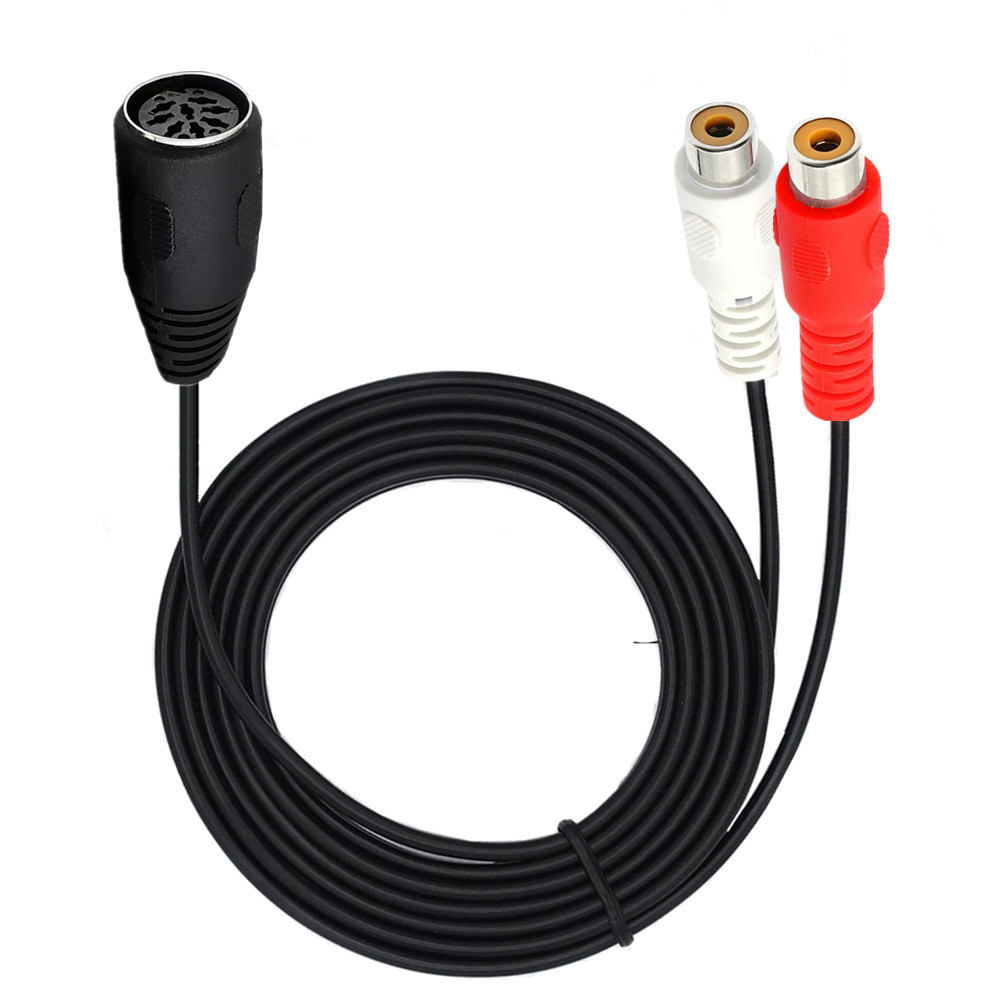 Din 8 pinos para 2rca cabo 8pi - Audio Music Instrumental avaliação e preço